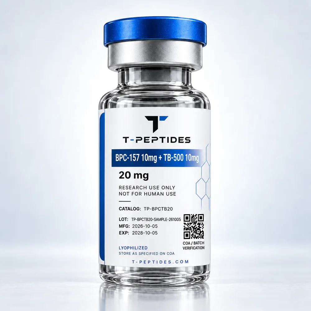 BPC-157 10mg + TB-500 10mg 20 mg vial